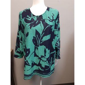 Bon Worth Pull Over Shirt Half Sleeve Size M NWT